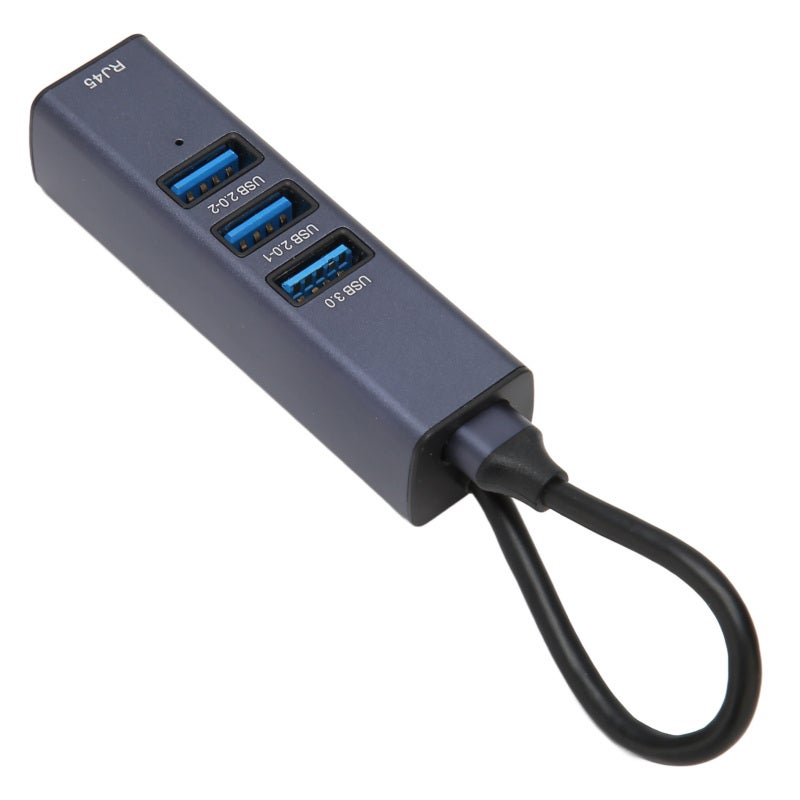 USB C Hub: 4-Port Aluminum Alloy Casing - 5Gbps Data Transfer Gigabit Ethernet Adapter for Laptops, Tablets - Image 3