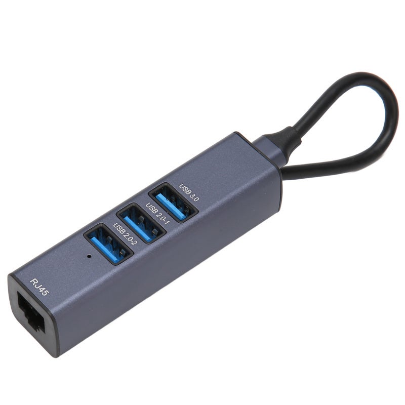 USB C Hub: 4-Port Aluminum Alloy Casing - 5Gbps Data Transfer Gigabit Ethernet Adapter for Laptops, Tablets - Image 4