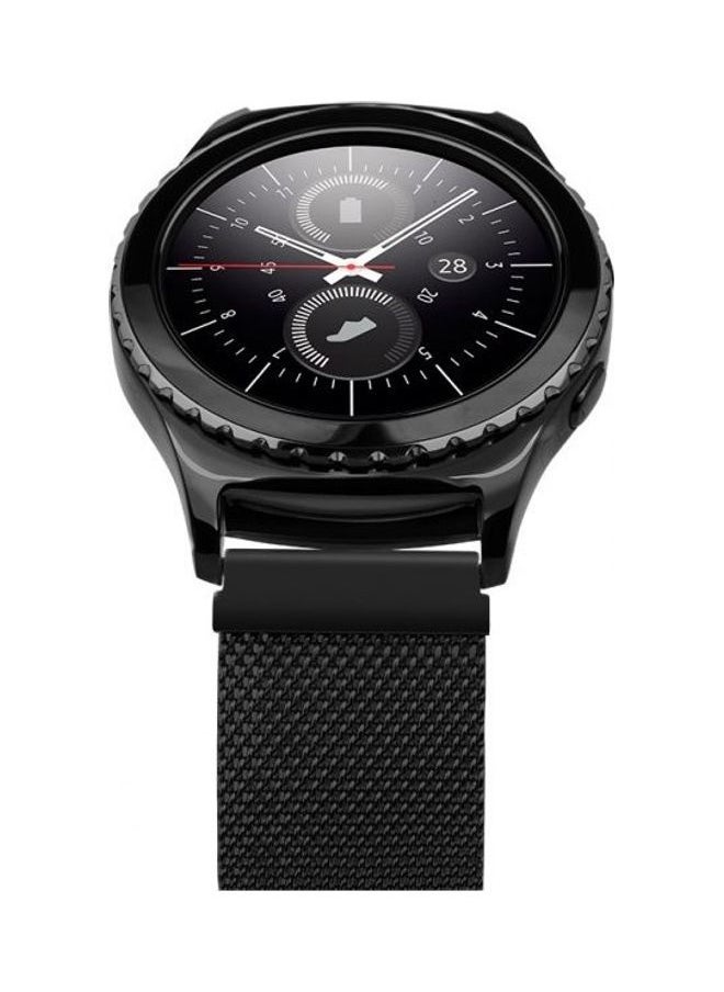 Bikson Loop Stainless Steel Smartwatch Strap Band For Samsung Galaxy Watch 46mm/Huawei GT2/Gear S3 Frontier/Classic/Honor Magic 2/Fossil 22mm Space Black - Image 4