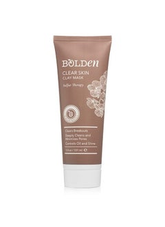 bolden Clear Skin Clay Mask | Sulfur Acne Face Mask | Facial Mask for Deep Pore Cleansing and Clears Breakouts | Pore Minimizer (3.5 fl oz)  - Image 1