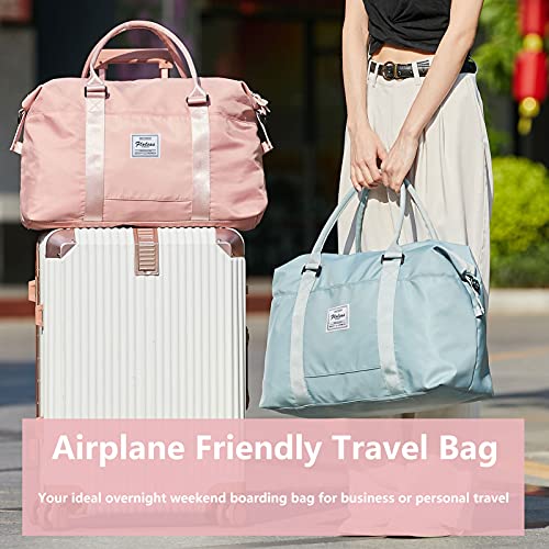 BJLFS Womens travel bags, weekender carry on for women, sports Gym Bag, workout duffel bag, overnight shoulder Bag fit 15.6 inch Laptop Pink Large - Image 2