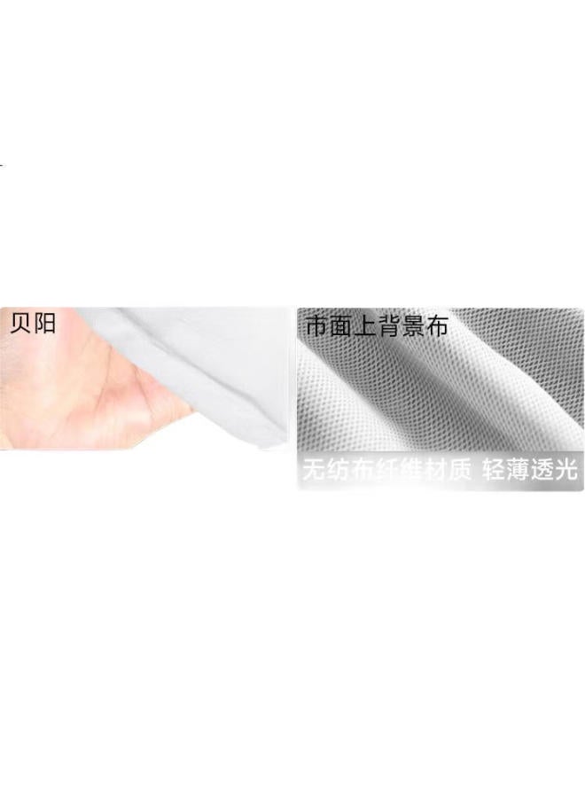 Beiyang 3*3 Meter White Wide Polyester Cotton Background Cloth For Photography, Thickened Photo And Video Green Screen Studio, Solid Color Background Wall, Chroma Key Cloth, Fill Light, Shooting Prop, White Cloth - Image 1