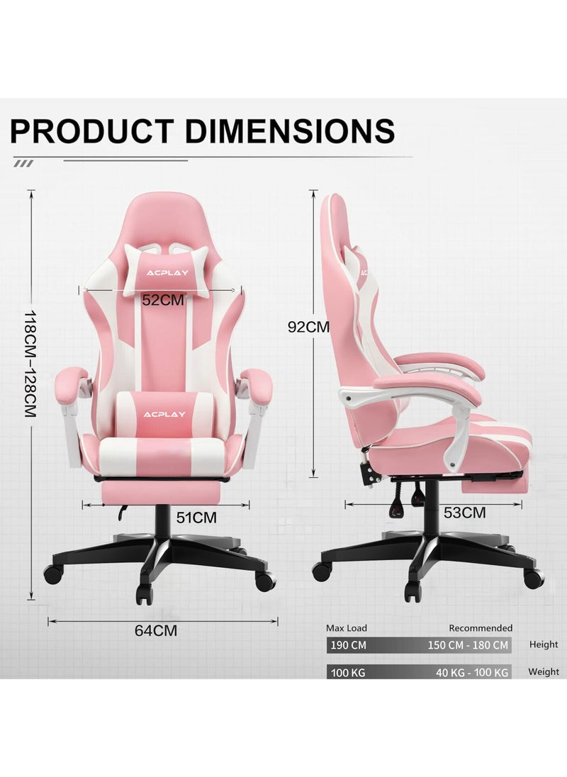 ACPLAY - High Back Gaming Chair,High Quality Ergonomic PC Computer Chair,Adjustable Swivel, Headrest & Lumbar Support,Ideal for Office,Computer & Gaming - Image 1