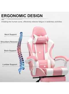 ACPLAY High Back Gaming Chair,High Quality Ergonomic PC Computer Chair,Adjustable Swivel, Headrest & Lumbar Support,Ideal for Office,Computer & Gaming  - Image 4
