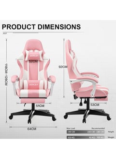 ACPLAY High Back Gaming Chair,High Quality Ergonomic PC Computer Chair,Adjustable Swivel, Headrest & Lumbar Support,Ideal for Office,Computer & Gaming  - Image 2