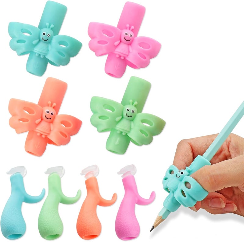 JuneLsy Pencil Grips for Kids Handwriting gripper Pencil Holder Posture Correction Training Writing AIDS for preschooler Kids toddler Children 3-7Year - Image 4