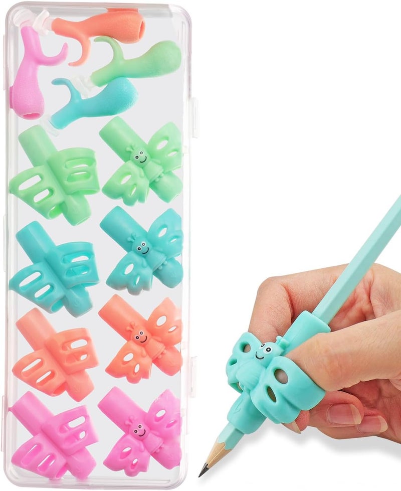JuneLsy Pencil Grips for Kids Handwriting gripper Pencil Holder Posture Correction Training Writing AIDS for preschooler Kids toddler Children 3-7Year - Image 1
