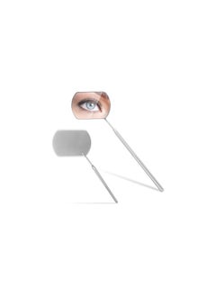 Lash Mirror Potable Eyelash Extensions Applicator Supplies 1 Piece Stainless Detachable False Eyelashes Mirror Multi-functional Mouth Examination Mirror Eye Make-up Tools (1 PC Silver)