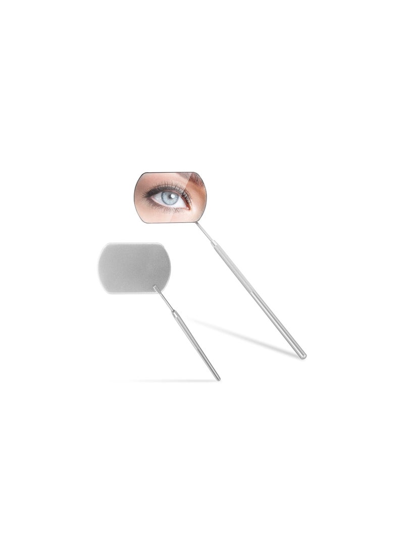 Generic - Lash Mirror Potable Eyelash Extensions Applicator Supplies 1 Piece Stainless Detachable False Eyelashes Mirror Multi-functional Mouth Examination Mirror Eye Make-up Tools (1 PC Silver) - Image 1
