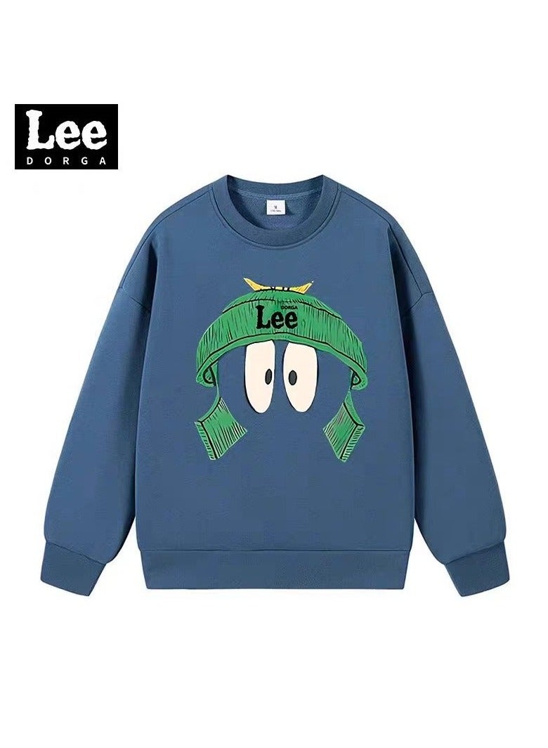 LEE Lee Brand Hoodie Loose Casual Round Neck Long Sleeved Hoodie