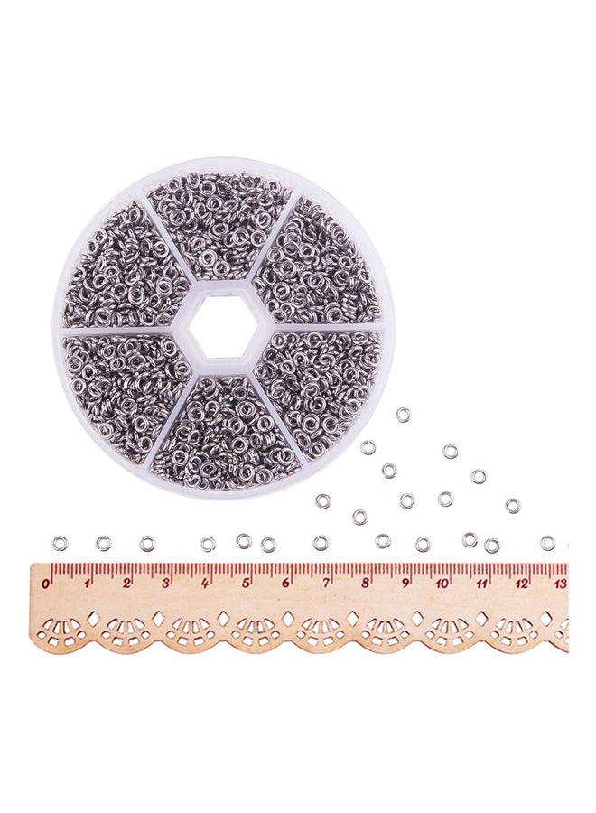 Panda Hole One Box 4mm 304 Stainless Steel Open Link Rings for Jewelry Making - Image 2