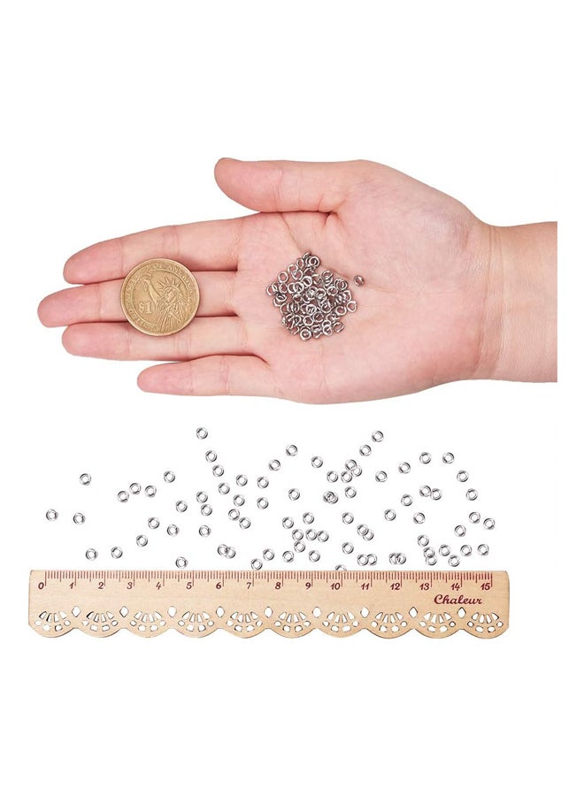 Panda Hole One Box 4mm 304 Stainless Steel Open Link Rings for Jewelry Making - Image 3