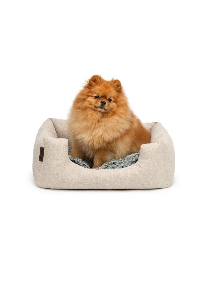 Moro Moro Square Linen Pet Bed – Breathable & Non-Slip for Dogs and Cats  - Image 1