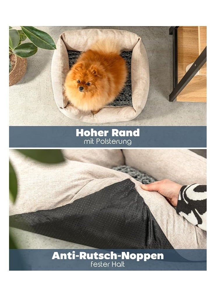 Moro Moro Square Linen Pet Bed – Breathable & Non-Slip for Dogs and Cats  - Image 3