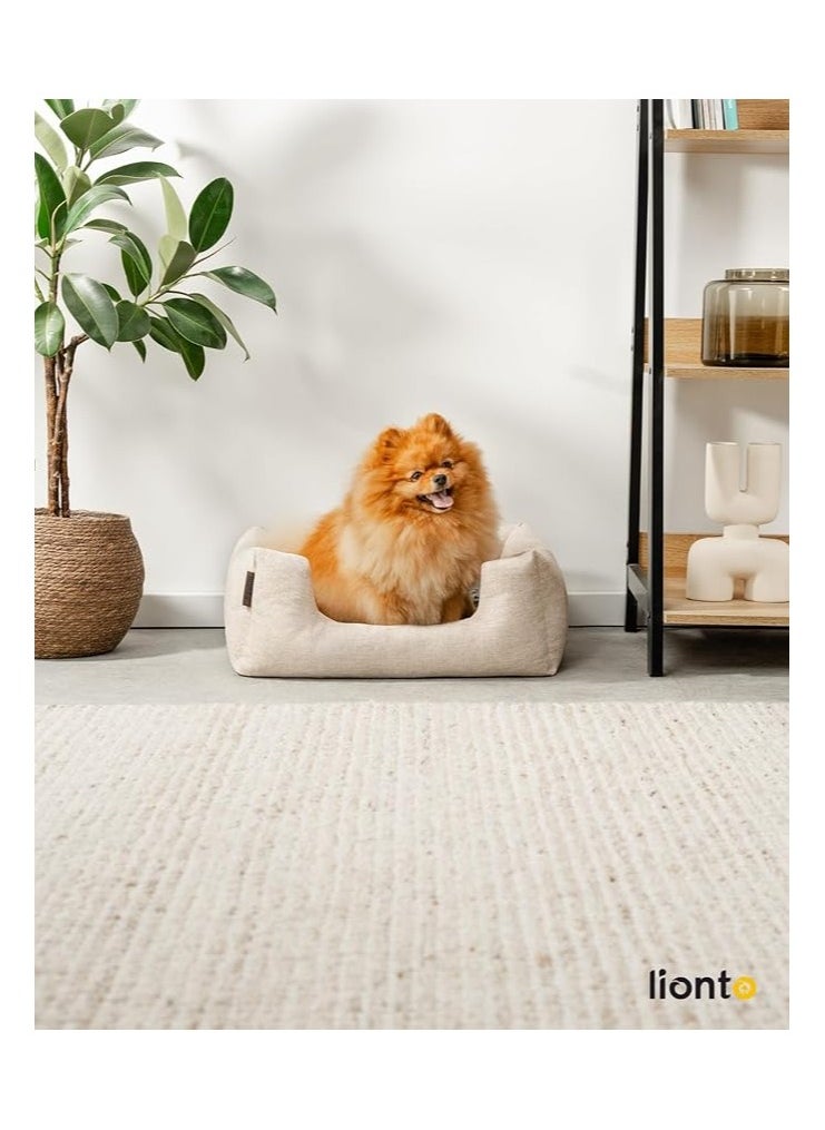 Moro Moro Square Linen Pet Bed – Breathable & Non-Slip for Dogs and Cats  - Image 2