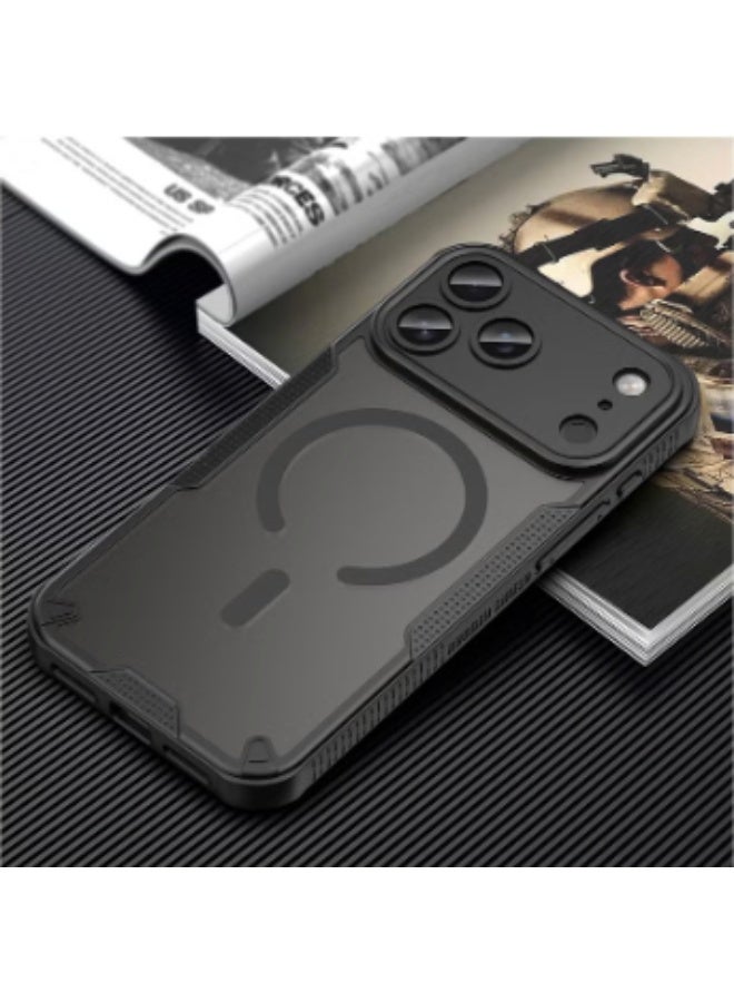 Magnetic Compatible with iPhone 17 Pro Max Case, [Compatible with Mag-Safe] Slim Translucent Matte Phone Case Slim Fit Military Grade Drop Protection Shockproof Anti-Fingerprint Phone Case, 6.9'' inch 2025 - Image 5