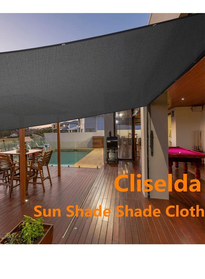 Generic 70%-80% Black Shade Cloth for Patio, UV Resistant Sun Shade Mesh Net with Grommets, Mesh Tarp Plant Shade Cover for Plants Garden Greenhouse Backyard Outdoor - Image 3