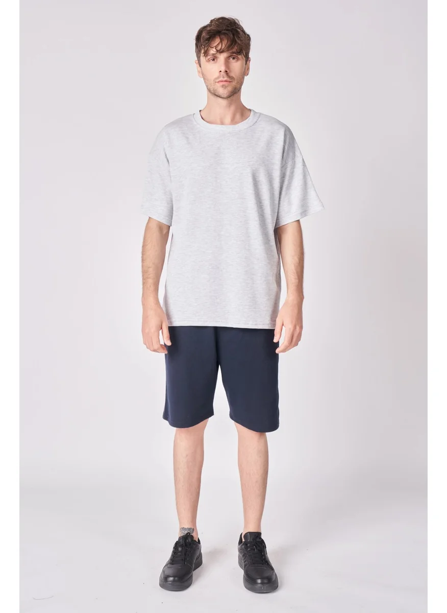 Defy'S Men's Cotton Blend Oversize Crew Neck Short Sleeve T-Shirt