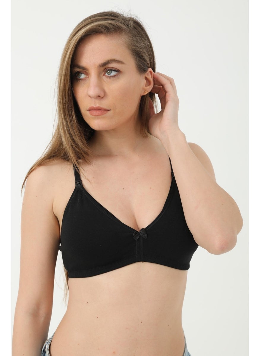 Arma Yıldız 2 Pack Black Nursing Bra Cotton Lycra  - Image 5