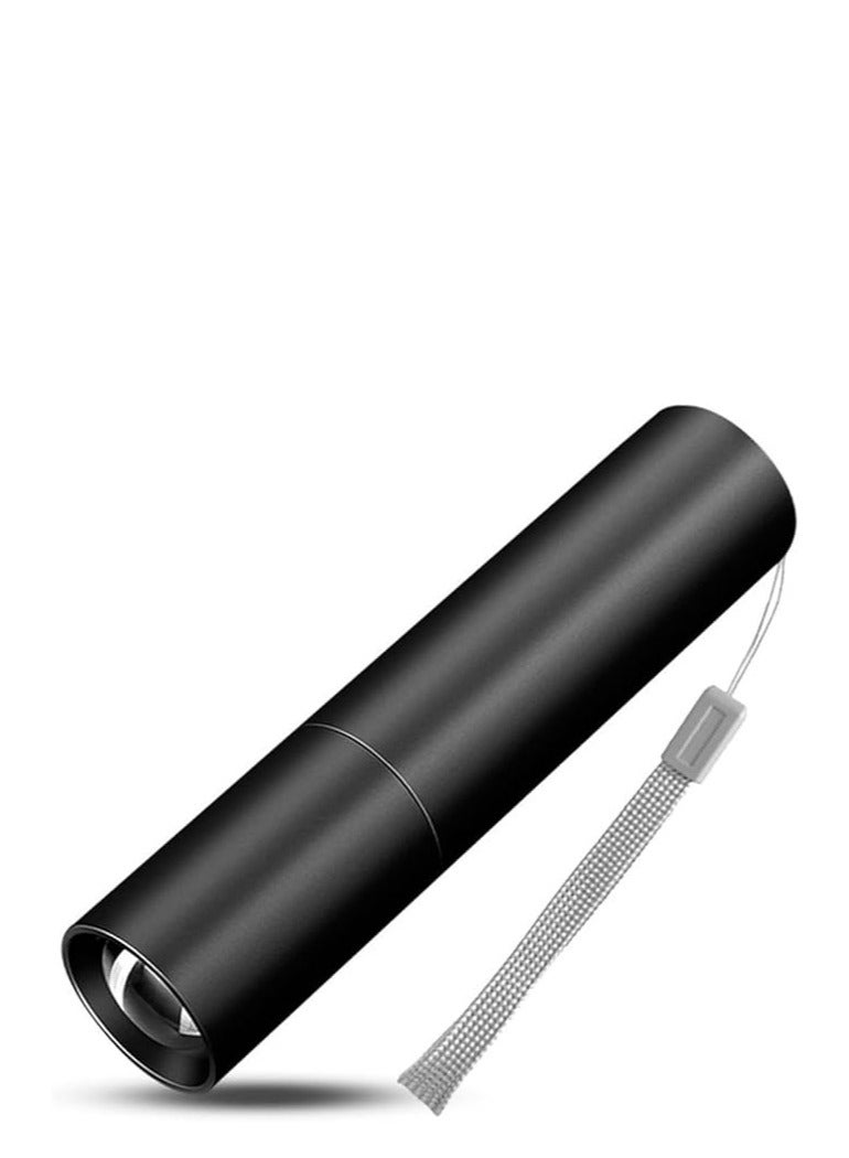 Flashlight Rechargeable Mini Bright LED Flashlight 3 Lighting Modes Waterproof Flashlight Telescopic Powerful Flashlight Outdoor Zoom Portable - Image 1