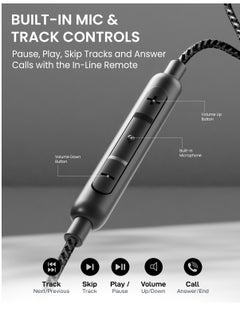 Remson Remson Wired Stereo Earphones USB Type C Connector Headphones Earphone Earbuds Hi-Fi with In-Line Remote Compatible for Samsung Galaxy S21 Ultra 5G S20 FE Note 20 iPad Pro 2018 and Mac Book (Black)  - Image 2