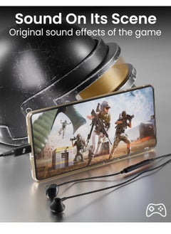 Remson Remson Wired Stereo Earphones USB Type C Connector Headphones Earphone Earbuds Hi-Fi with In-Line Remote Compatible for Samsung Galaxy S21 Ultra 5G S20 FE Note 20 iPad Pro 2018 and Mac Book (Black)  - Image 4