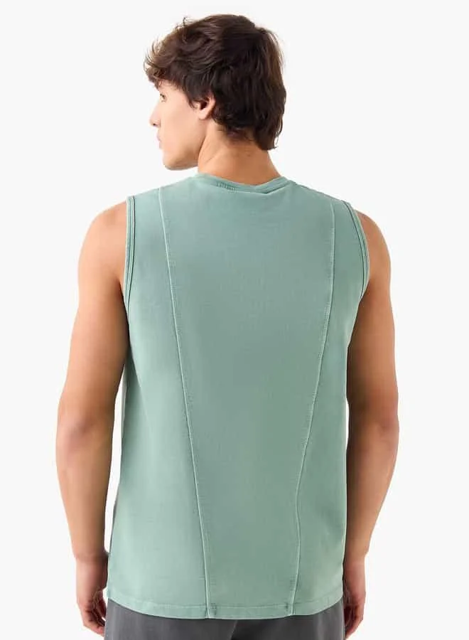 Kappa Kappa Logo Detail Sleeveless T-shirt