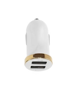 2 USB Ports Car Charger with Lightning Cable Included