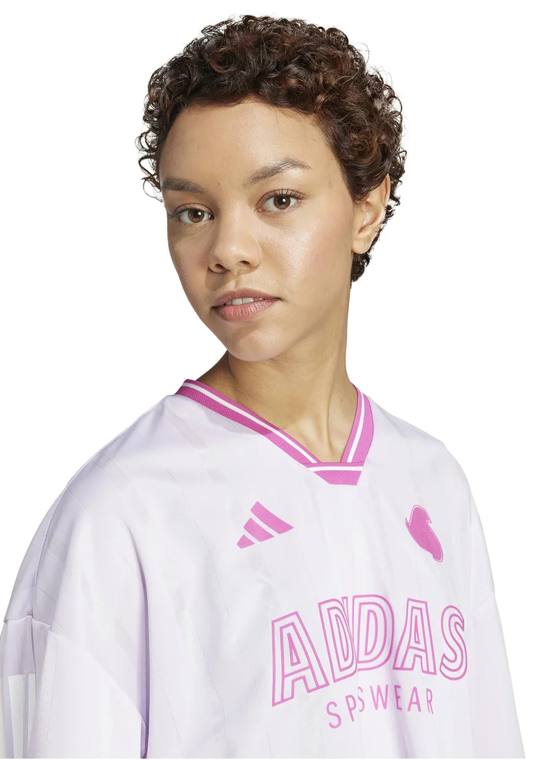 Adidas Tiro Cut 3 Stripes Over-Sized Mesh Jersey