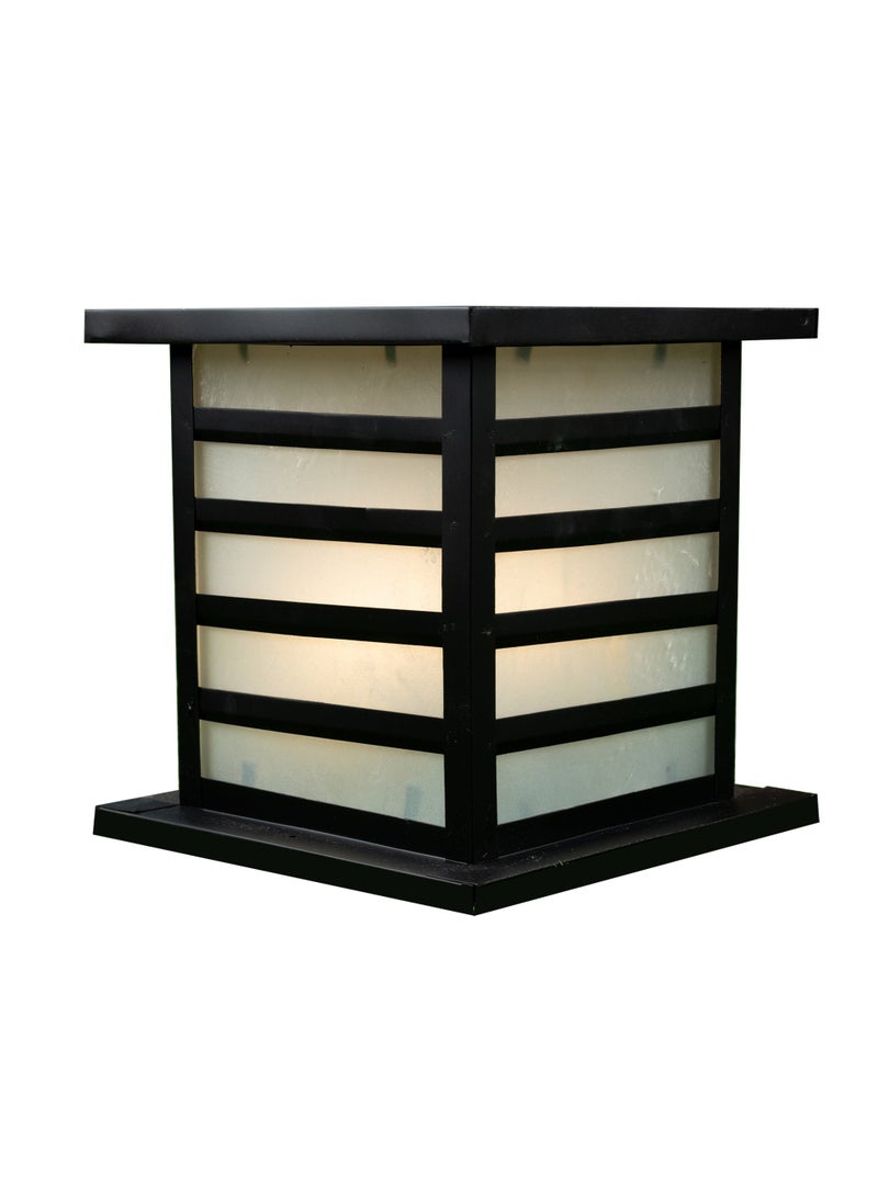 El Rawda Lighting Garden Lantern - 1 Light | Outdoor Wall Lantern Lighting - Black 25x25x27 cm - Image 1