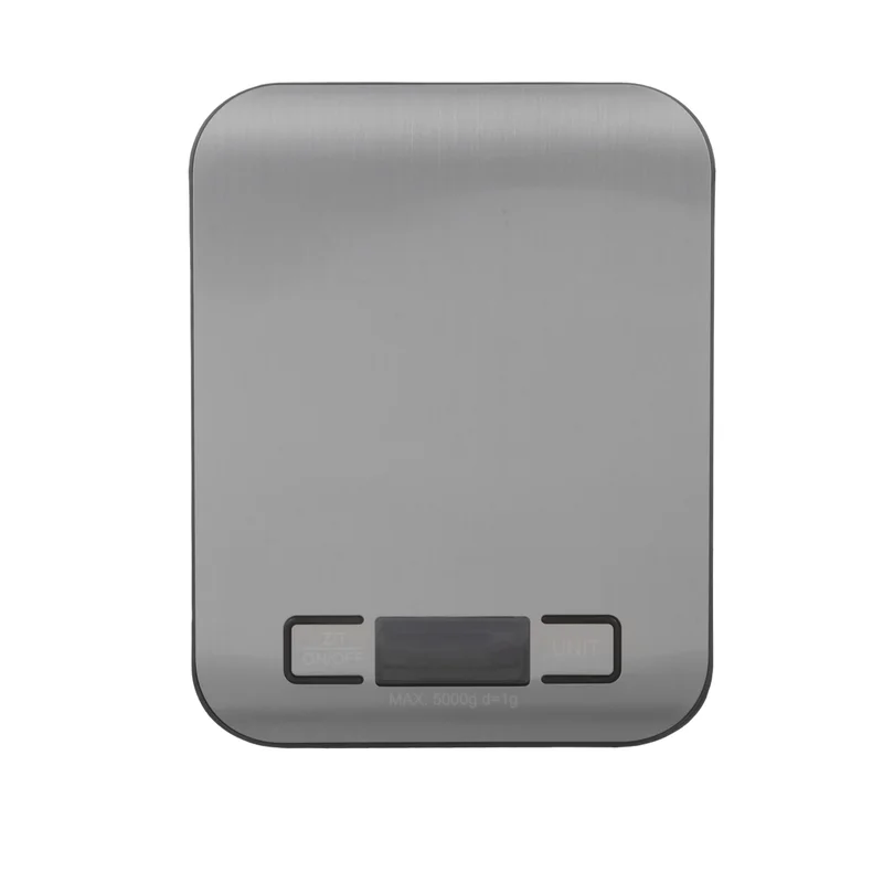 Simply Kitchen Kasanova-Digital Kitchen Scale Inox 5 Kg Black-13.8CM-Silver