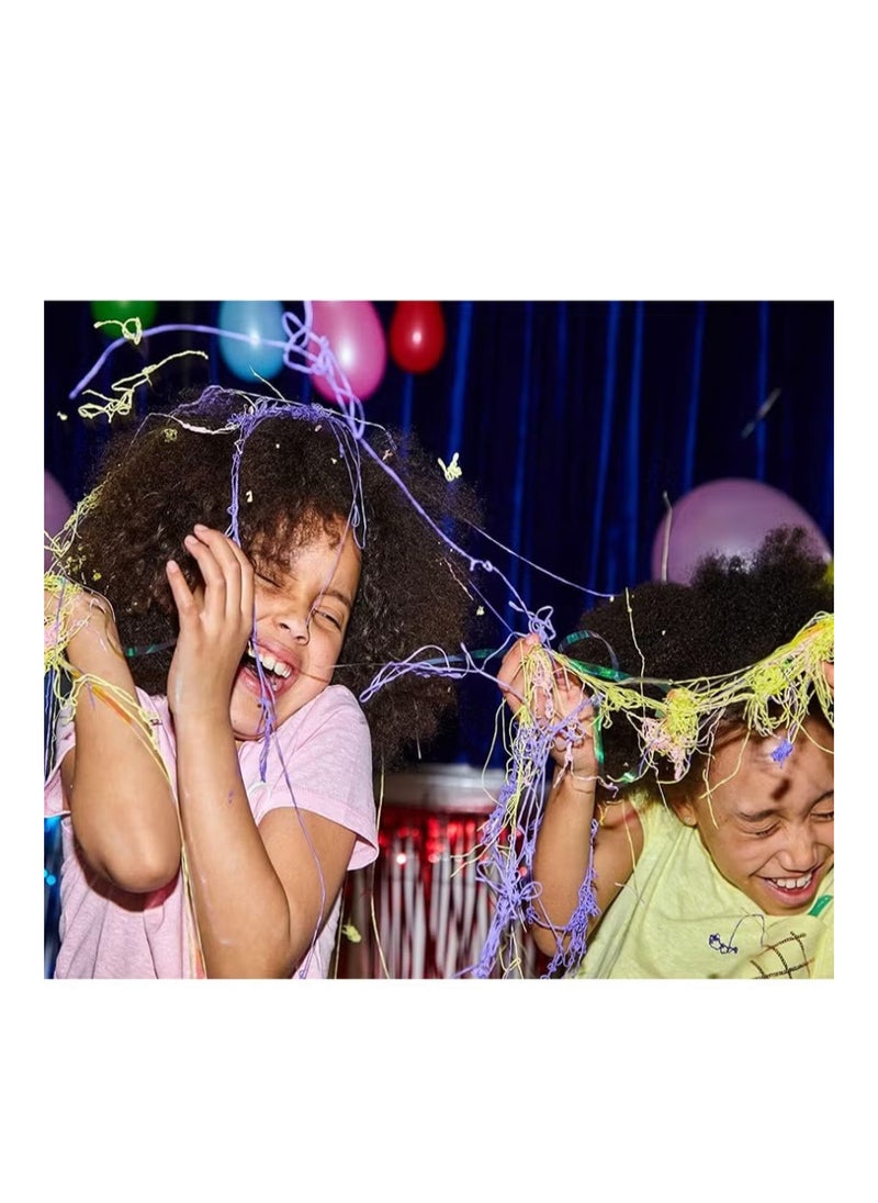 48pcs-White snow and Coloured String Ribbon spray for party Celebration and Decoration - Image 4