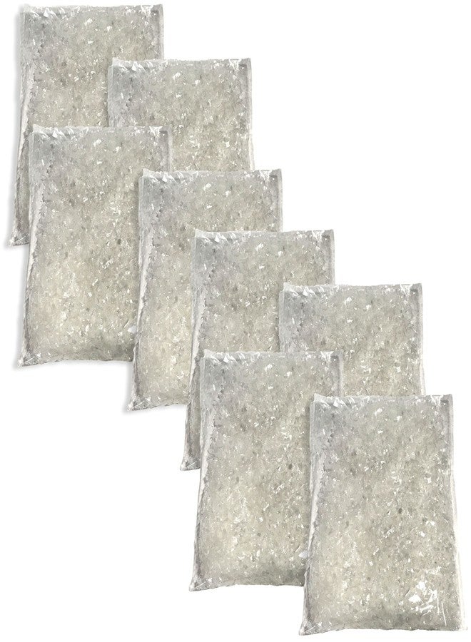 بانبيري ديزاينز ثلج صناعي من بانبيري ديزاينز - مجموعة من 8 أكياس - ثلج أبيض متلألئ - أشغال يدوية لعيد الميلاد - إكسسوار لقرية العطلات - ثلج صناعي - 21 أونصة - Image 1
