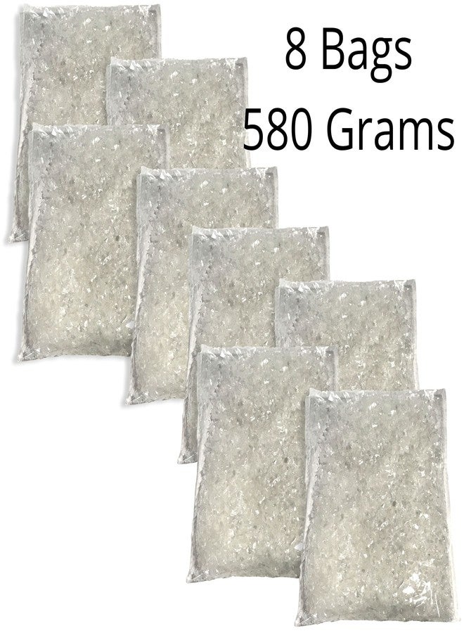 بانبيري ديزاينز ثلج صناعي من بانبيري ديزاينز - مجموعة من 8 أكياس - ثلج أبيض متلألئ - أشغال يدوية لعيد الميلاد - إكسسوار لقرية العطلات - ثلج صناعي - 21 أونصة - Image 2