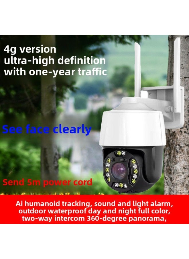 Generic Outdoor Home Monitor Outdoor 4g Night Vision Outdoor Networkless Remote High-Definition Surveillance Camera Wireless Complete Set-Body Color:Ultra Hd Ball Type 4g Monitoring + 30-day Loop Video Card + With Power Outage  - Image 2