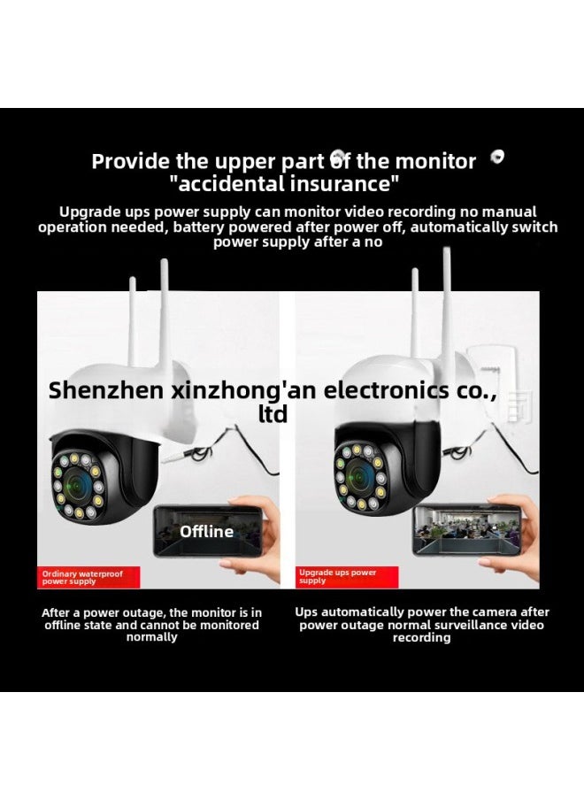 Generic Outdoor Home Monitor Outdoor 4g Night Vision Outdoor Networkless Remote High-Definition Surveillance Camera Wireless Complete Set-Body Color:Ultra Hd Ball Type 4g Monitoring + 30-day Loop Video Card + With Power Outage  - Image 4