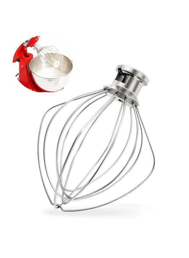 Mttobo Dishwasher Safe K45WW Wire Whip for Kitchenaid Whisk Attachment 4.5QT-5QT Tilt-Head Stand Mixer,-All Stainless Steel Kitchen aid Whisk Attachment for Cream, Frostings, Cakes - Image 1