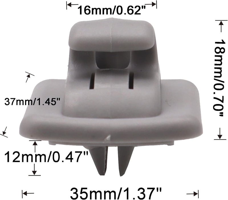 Wivplex 2x Sun Visor Hook Clips for Citroen Vehicles - Image 2