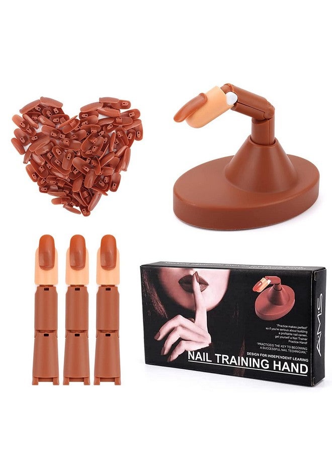Ruby Face Rubyface Nail Practice Fingers for Acrylic Nails, 3 Nails for Practice Hand for Acrylic, Training Fingers for Nail Art Beginners, Fake Fingers with Nail for Hand Training - Image 1