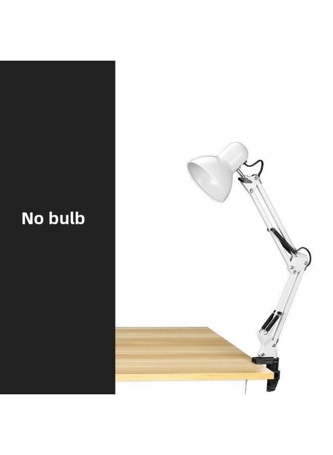 Generic Nail Beauty Eyelash Special Desktop Table Lamp Long Arm Folding Dormitory Student Eye Protection Work Lamp Nail Photography Light-Color:Fresh White Long Arm + Clip - Small Size Does Not Include Light Source And Needs To Be Equipped With A Light Bulb  - Image 1