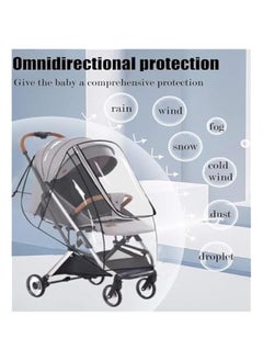 MOXO Clear Universal Stroller Cover  Rain Snow Dust and Wind Protection for Baby Strollers  TravelFriendly Design  Jogging Prams and Buggy Canopy  Shield Your Baby from the Elements  - Image 5