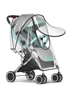 MOXO Clear Universal Stroller Cover  Rain Snow Dust and Wind Protection for Baby Strollers  TravelFriendly Design  Jogging Prams and Buggy Canopy  Shield Your Baby from the Elements  - Image 1