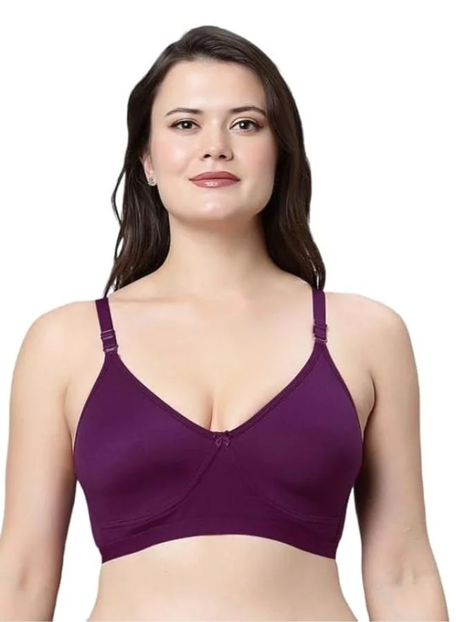 Take Two Purple Everyday Light Padded Bra By Lazzycat