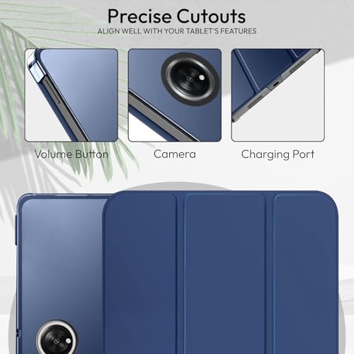 Robustrion Cover for OnePlus Pad Lite 11 inch Cover Case, Trifold Flip Cover Case for OnePlus Pad Lite Tablet Cover 11" with Translucent Back - Navy - Image 4