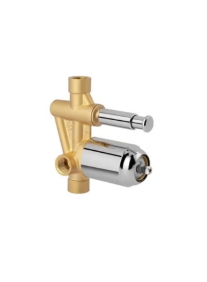 SOMANY Diamante Exposed Part of Shower Mixer Chrome | Premium Brass Shower Mixer Control for Modern Bathrooms