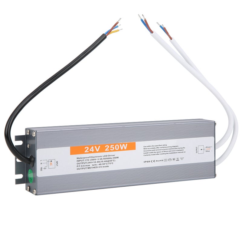 مدخل طاقة متبدل مضاد للماء LED بقوة 250 واط – محول ومحول طاقة AC170-250 فولت - Image 3