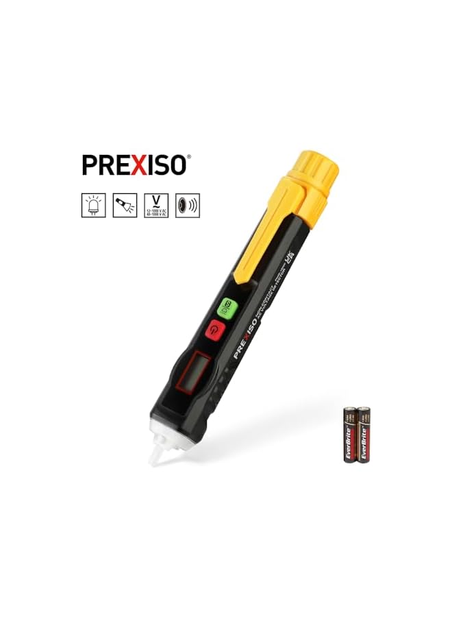 Prexiso PREXISO Non-Contact AC Voltage Detector, 12-1000V AC Smart Non-Contact Tester with High Sensitivity, Flashlight, LCD Display, and Safety Features for DIY, Homeowners, and Professionals - Image 3