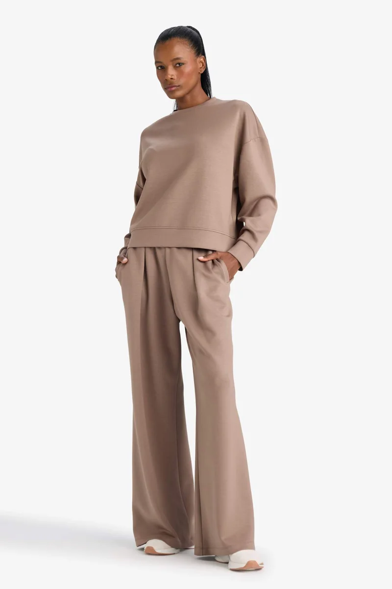 Defacto  DeFactoFit Wide Leg Wide Leg modal Sport Trousers  | Best Price UAE