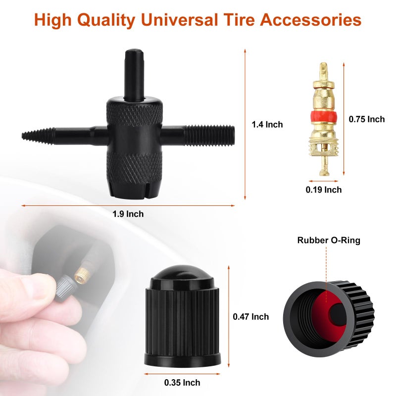 Wykodra Tire Repair Kit with Tire Plug & Rubber Nail Solutions, Tire Screw Plug Kit with Screwdriver, Professional Heavy Duty Emergency Flat Tire Repair for Car, Truck, Motorcycle, Tractor, Mower, Wheelbarrow - Image 5