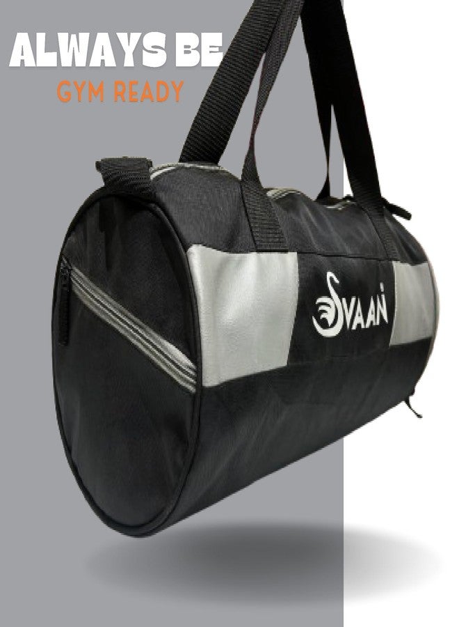 حقائب رياضية من SVAAN للرجال مع حجرة منفصلة للأحذية، حقائب رياضية نسائية، حقيبة سفر للجنسين لحمل الأغراض الرياضية والسفر، حقائب رياضية قابلة للتعديل للأحذية والمناشف، حقيبة رياضية 20 لتر - أسود - Image 4